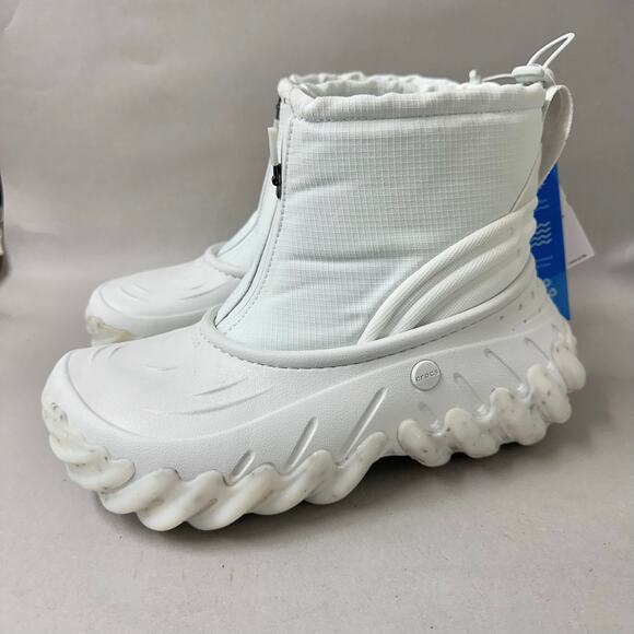 Crocs Echo Boot Z Shield Boots in Moonlight Zip Front Womens Size 9 Mens 7 - Picture 3 of 16